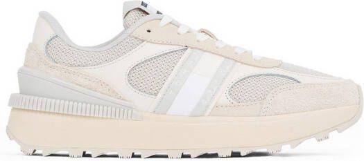 TOMMY JEANS Plateausneakers TJW TECH RUNNER vrijetijdsschoen lage schoen veterschoen in materiaal-mix