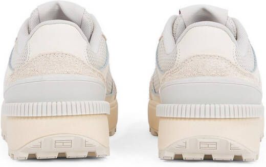 TOMMY JEANS Plateausneakers TJW TECH RUNNER vrijetijdsschoen lage schoen veterschoen in materiaal-mix