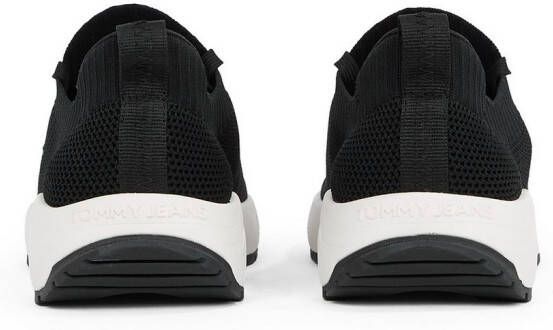TOMMY JEANS Slip-on sneakers TJM RUNNER KNTITTED vrijetijdsschoen lage schoen slipper met aangebrachte veters