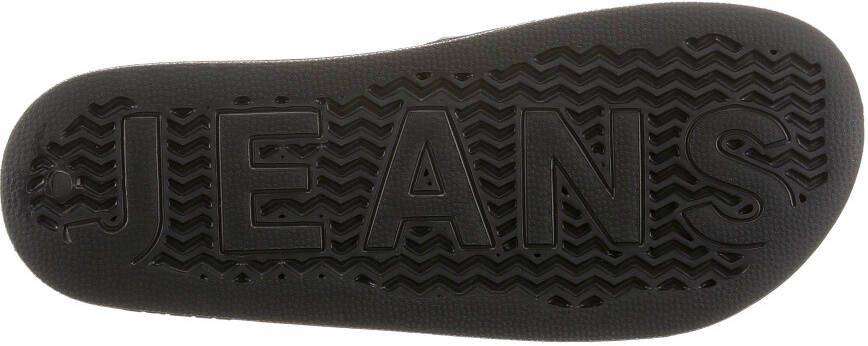TOMMY JEANS Slippers FLAG POOL SLD ESS zomerschoen slippers met gekleurde logovlag