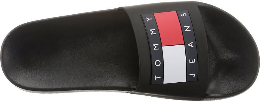 TOMMY JEANS Slippers FLAG POOL SLD ESS zomerschoen slippers met gekleurde logovlag