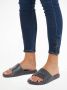 TOMMY JEANS Slippers TJW PRINTED PU POOL SLIDE plateau zomerschoen slippers met logolettering op de bandage - Thumbnail 4