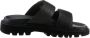 Tommy Jeans Zwarte platte sandalen voor vrouwen Black Dames - Thumbnail 12