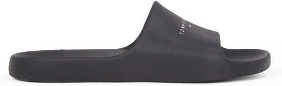 TOMMY JEANS Slippers TJM BASIC SANDAL instapschoen zomerschoen comfort-schoen met logo-opdruk