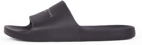 TOMMY JEANS Slippers TJM BASIC SANDAL instapschoen zomerschoen comfort-schoen met logo-opdruk