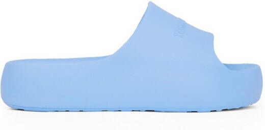 TOMMY JEANS Slippers TJW CHUNKY POOL SLIDE ESS plateau zomerschoen instapschoen comfortabele schoen logo-opdruk