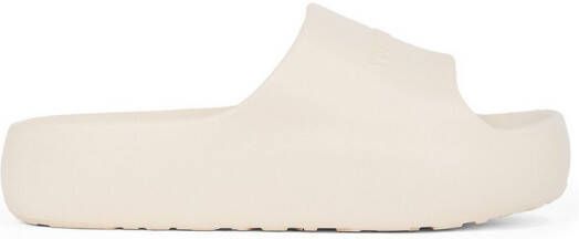 TOMMY JEANS Slippers TJW CHUNKY POOL SLIDE ESS plateau zomerschoen instapschoen comfortabele schoen logo-opdruk
