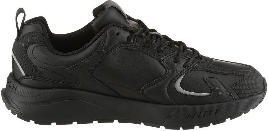 TOMMY JEANS Sneakers TJM RUNNER LEATHER vrijetijdsschoen halfhoge schoen veterschoen met reflecterende details