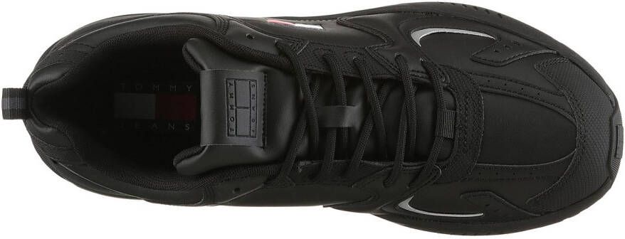 TOMMY JEANS Sneakers TJM RUNNER LEATHER vrijetijdsschoen halfhoge schoen veterschoen met reflecterende details