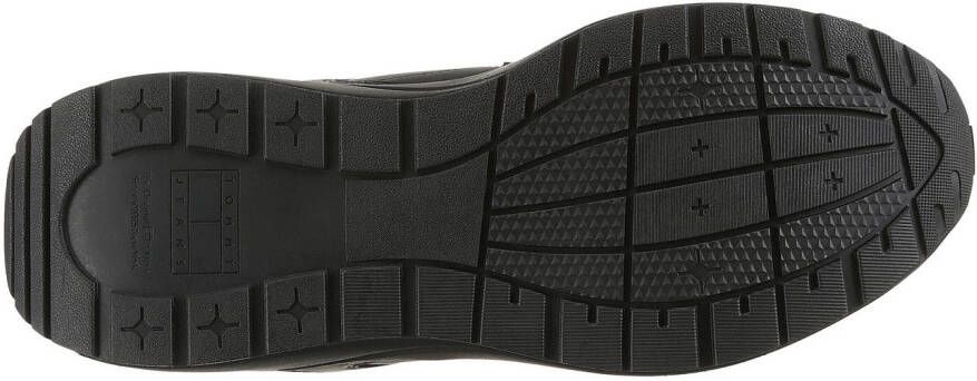 TOMMY JEANS Sneakers TJM RUNNER LEATHER vrijetijdsschoen halfhoge schoen veterschoen met reflecterende details