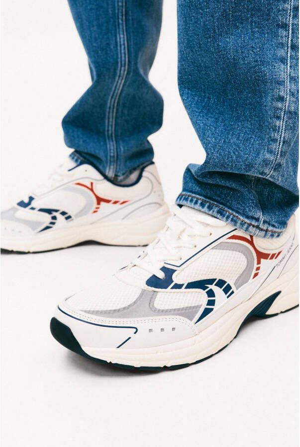 TOMMY JEANS Sneakers ARCHIVE'25 vrijetijdsschoen lage schoen veterschoen met contrastafwerkingen