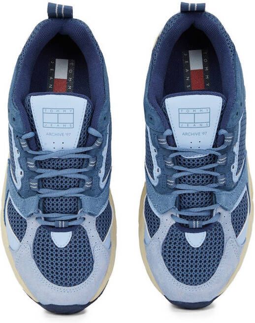 TOMMY JEANS Sneakers met sleehak ARCHIVE'97 lente-schoen lage schoen veterschoen met logo op de tong