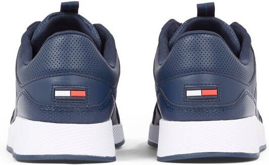 TOMMY JEANS Sneakers met sleehak FLEXI RUNNER vrijetijdsschoen lage schoen veterschoen met zijlogo-vlag