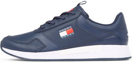 TOMMY JEANS Sneakers met sleehak FLEXI RUNNER vrijetijdsschoen lage schoen veterschoen met zijlogo-vlag