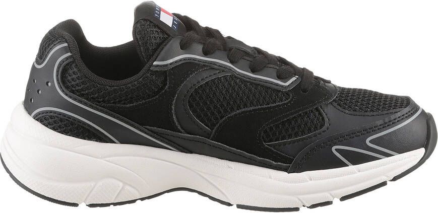 TOMMY JEANS Sneakers met sleehak THE CONEY plateau vrijetijdsschoen lage schoen veterschoen met contrast naden