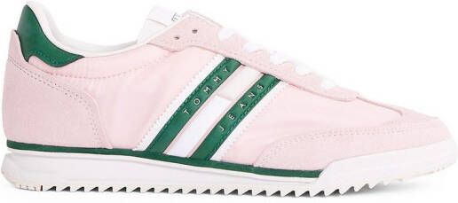 TOMMY JEANS Sneakers met sleehak TJW RETRO RUNNER CLEATED vrijetijdsschoen lage schoen veterschoen met logo-opdruk