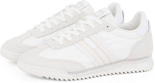 TOMMY JEANS Sneakers met sleehak TJW RETRO RUNNER CLEATED vrijetijdsschoen lage schoen veterschoen met logo-opdruk