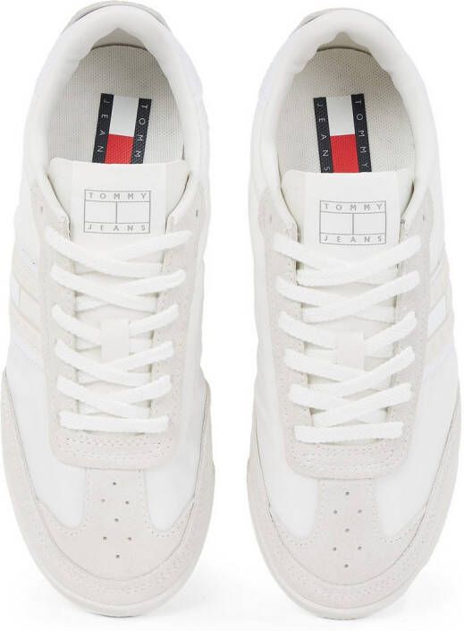 TOMMY JEANS Sneakers met sleehak TJW RETRO RUNNER CLEATED vrijetijdsschoen lage schoen veterschoen met logo-opdruk