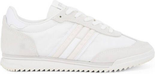 TOMMY JEANS Sneakers met sleehak TJW RETRO RUNNER CLEATED vrijetijdsschoen lage schoen veterschoen met logo-opdruk