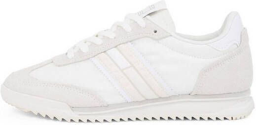 TOMMY JEANS Sneakers met sleehak TJW RETRO RUNNER CLEATED vrijetijdsschoen lage schoen veterschoen met logo-opdruk