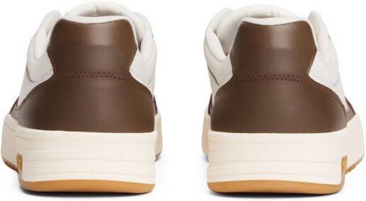 TOMMY JEANS Sneakers (NEW) TJM CUPSOLE LEATHER ESS vrijetijdsschoen lage schoen veterschoen in basket-look