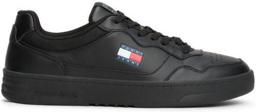 TOMMY JEANS Sneakers (NEW) TJM CUPSOLE LEATHER ESS vrijetijdsschoen lage schoen veterschoen in basket-look