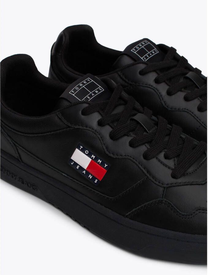 TOMMY JEANS Sneakers (NEW) TJM CUPSOLE LEATHER ESS vrijetijdsschoen lage schoen veterschoen in basket-look