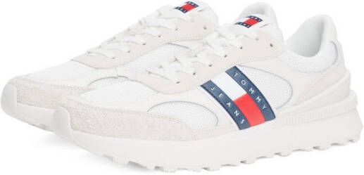TOMMY JEANS Sneakers TJM TECHNICAL RUNNER ESS vrijetijdsschoen halfschoen veterschoen met gepolsterde schacht