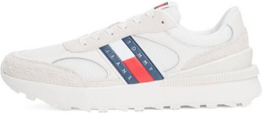 TOMMY JEANS Sneakers TJM TECHNICAL RUNNER ESS vrijetijdsschoen halfschoen veterschoen met gepolsterde schacht