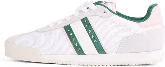 TOMMY JEANS Sneakers TJW LOW PROFILE RUNNER vrijetijdsmode lage schoen veterschoen met contrasterende afwerking