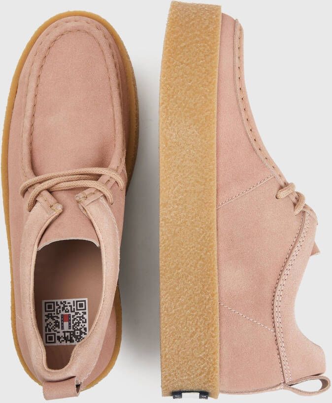 TOMMY JEANS Veterschoenen SUEDE SHOE met decoratieve stiksels