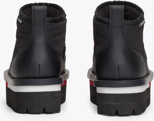TOMMY JEANS Winterlaarzen TJW NYLON FLATFORM BOOT WL plateau snowboots ankleboots instapschoen met aanhaallus