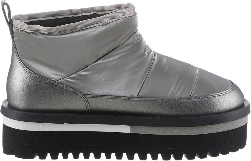 TOMMY JEANS Winterlaarzen TJW NYLON FLATFORM BOOT WL plateau snowboots ankleboots instapschoen met aanhaallus - Foto 8
