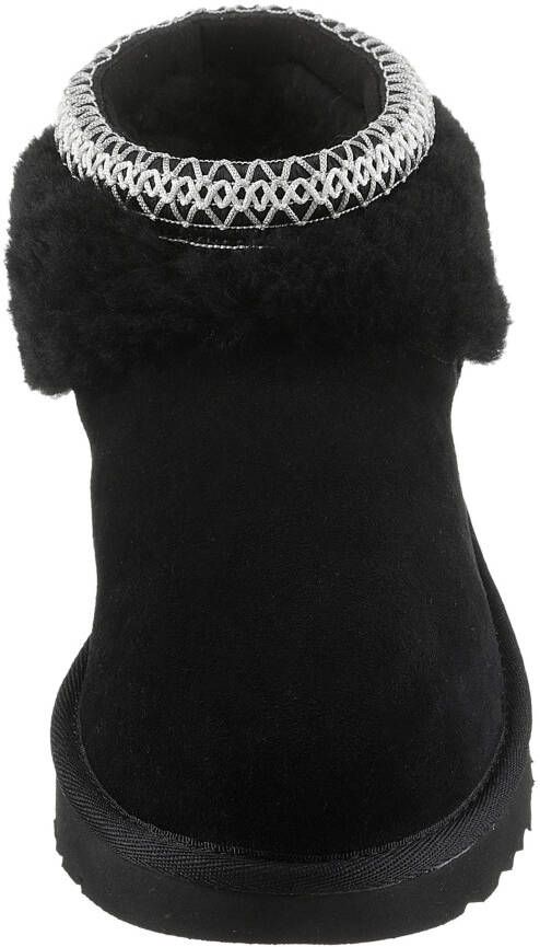 UGG Boots zonder sluiting CLASSIC ULTRA MINI MAXI CURLY winterlaarzen snowboots met etnische textielband aan de schacht