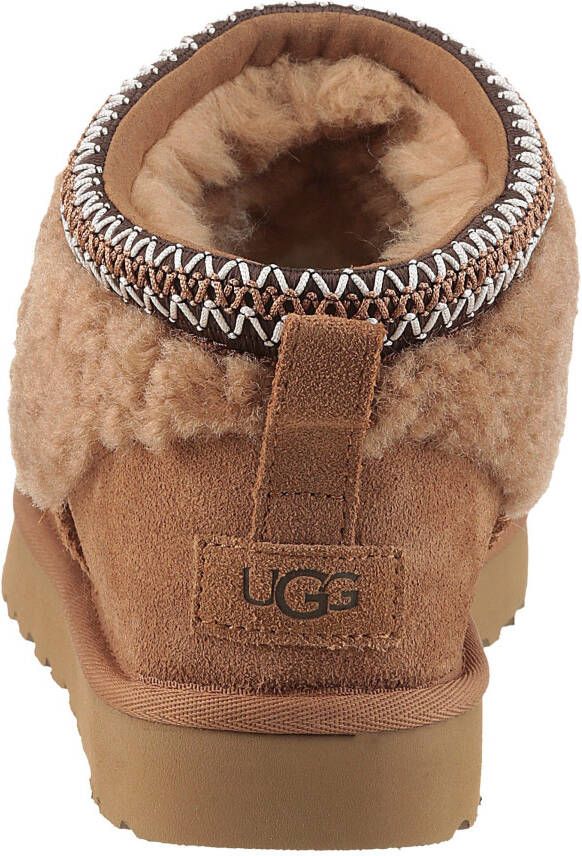 UGG Boots zonder sluiting CLASSIC ULTRA MINI MAXI CURLY winterlaarzen snowboots met etnische textielband aan de schacht