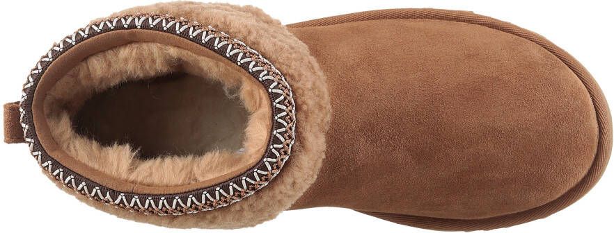UGG Boots zonder sluiting CLASSIC ULTRA MINI MAXI CURLY winterlaarzen snowboots met etnische textielband aan de schacht