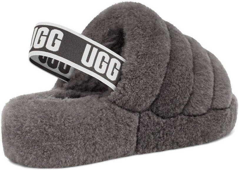 UGG Pantoffels Fluff Yeah met elastische logolus