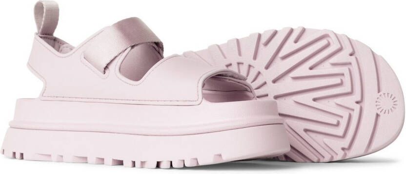 UGG Plateausandalen Goldenglow zomerschoen strandschoen plateausandaal met klittenbandsluitingen