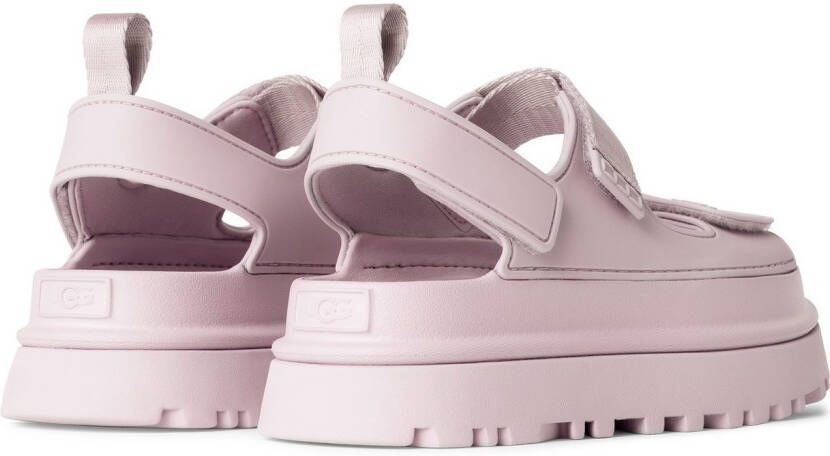 UGG Plateausandalen Goldenglow zomerschoen strandschoen plateausandaal met klittenbandsluitingen