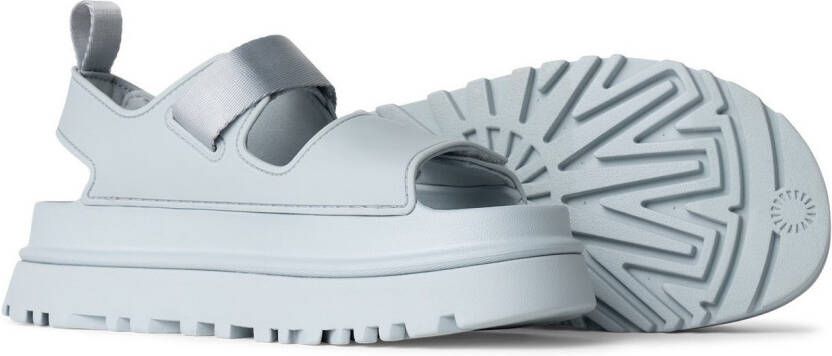UGG Plateausandalen Goldenglow zomerschoen strandschoen plateausandaal met klittenbandsluitingen