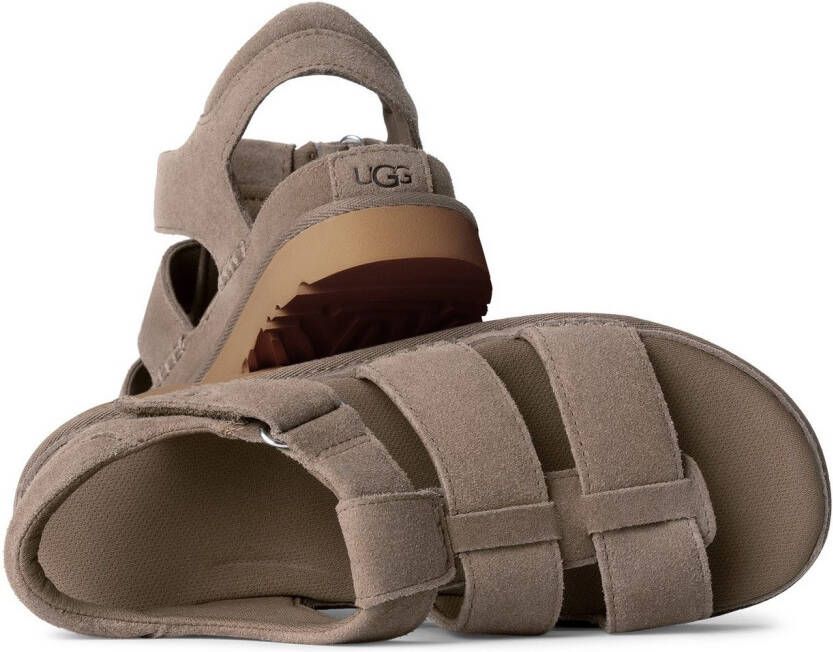 UGG Plateausandalen GOLDENSTAR STRAP plateausandaal flat met zacht voetbed