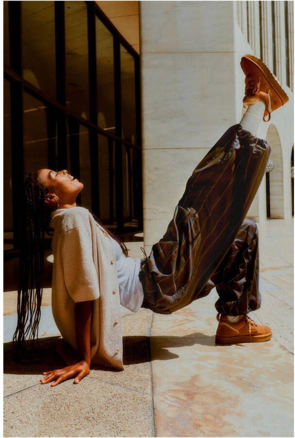 UGG Plateausneakers LOWMEL Midcut sneaker veterschoen met gewatteerde schachtrand - Foto 18