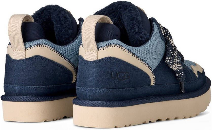 UGG Plateausneakers LOWMEL Midcut sneaker veterschoen met gewatteerde schachtrand