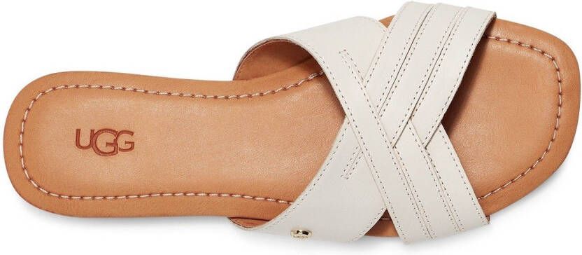 UGG Slippers W KENLEIGH SLIDE met logo-garnering