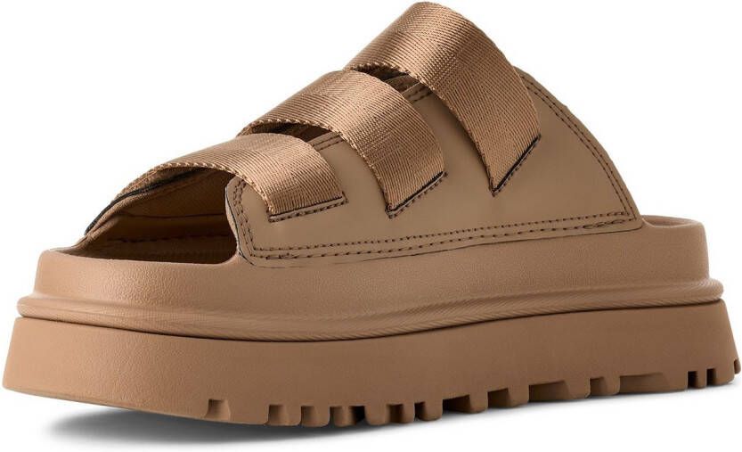 UGG Slippers GOLDENGLOW SLIDE plateauschoen sandaal flats met voetbed