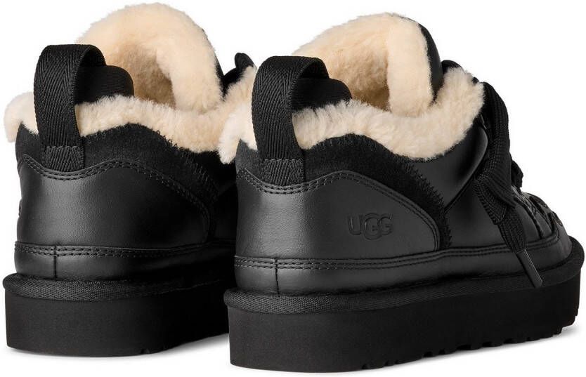 UGG Sneakers LOWMEL LTHR Midcut sneaker veterschoen met aantreklus