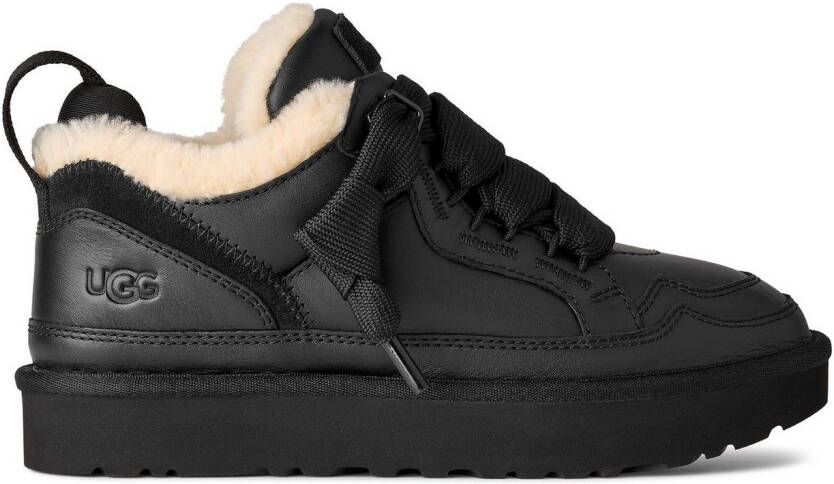 UGG Sneakers LOWMEL LTHR Midcut sneaker veterschoen met aantreklus