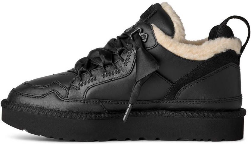 UGG Sneakers LOWMEL LTHR Midcut sneaker veterschoen met aantreklus