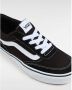 Vans Brooklyn LS SUEDE CANVAS Dames Sneakers BLACK WHITE - Thumbnail 5