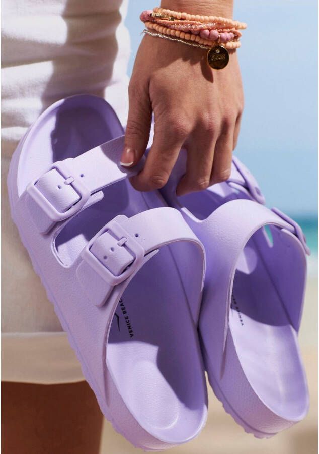 Venice Beach Badslippers Mule sandaal open schoen badslipper badsandaal pantoffel